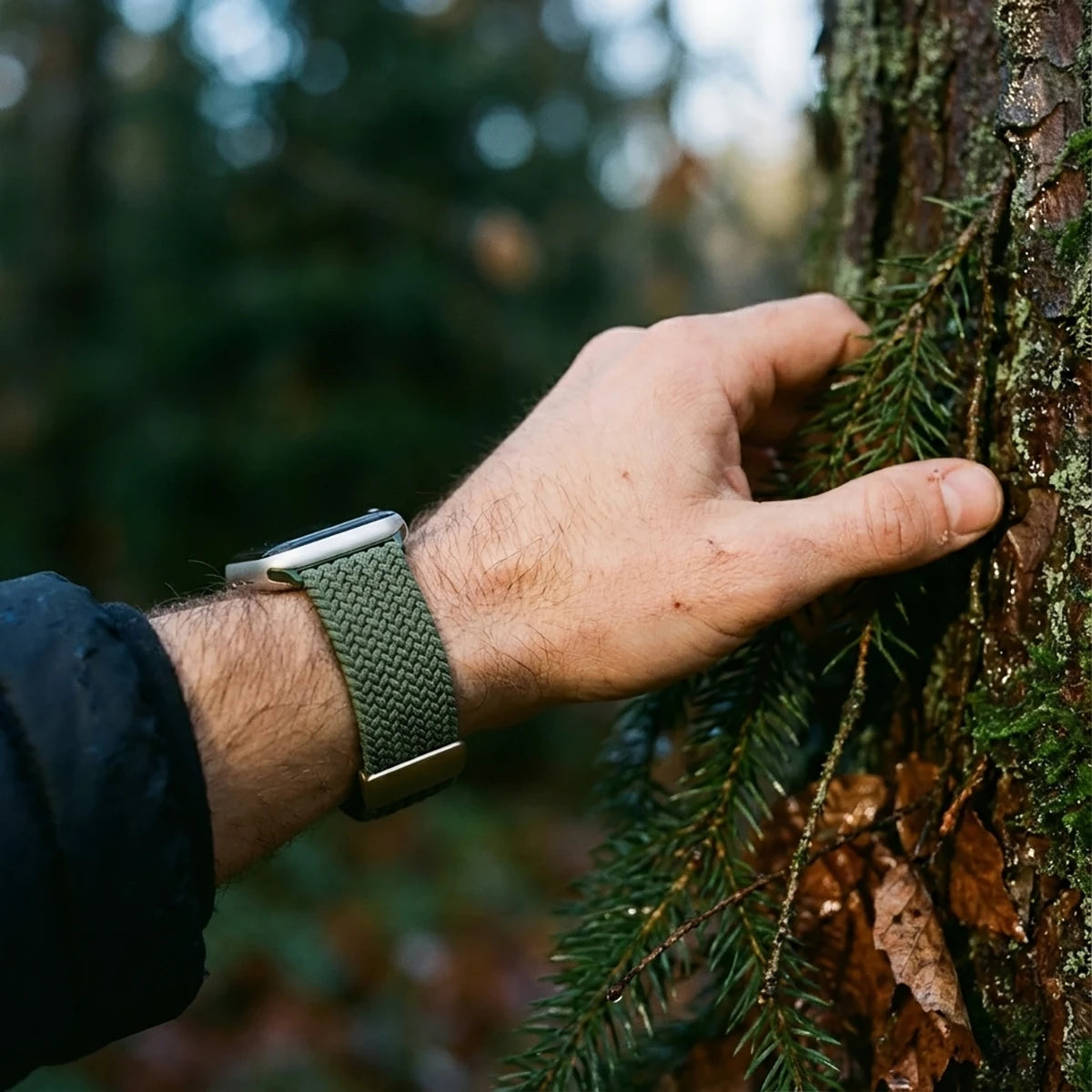 Weave textile band for Apple Watch