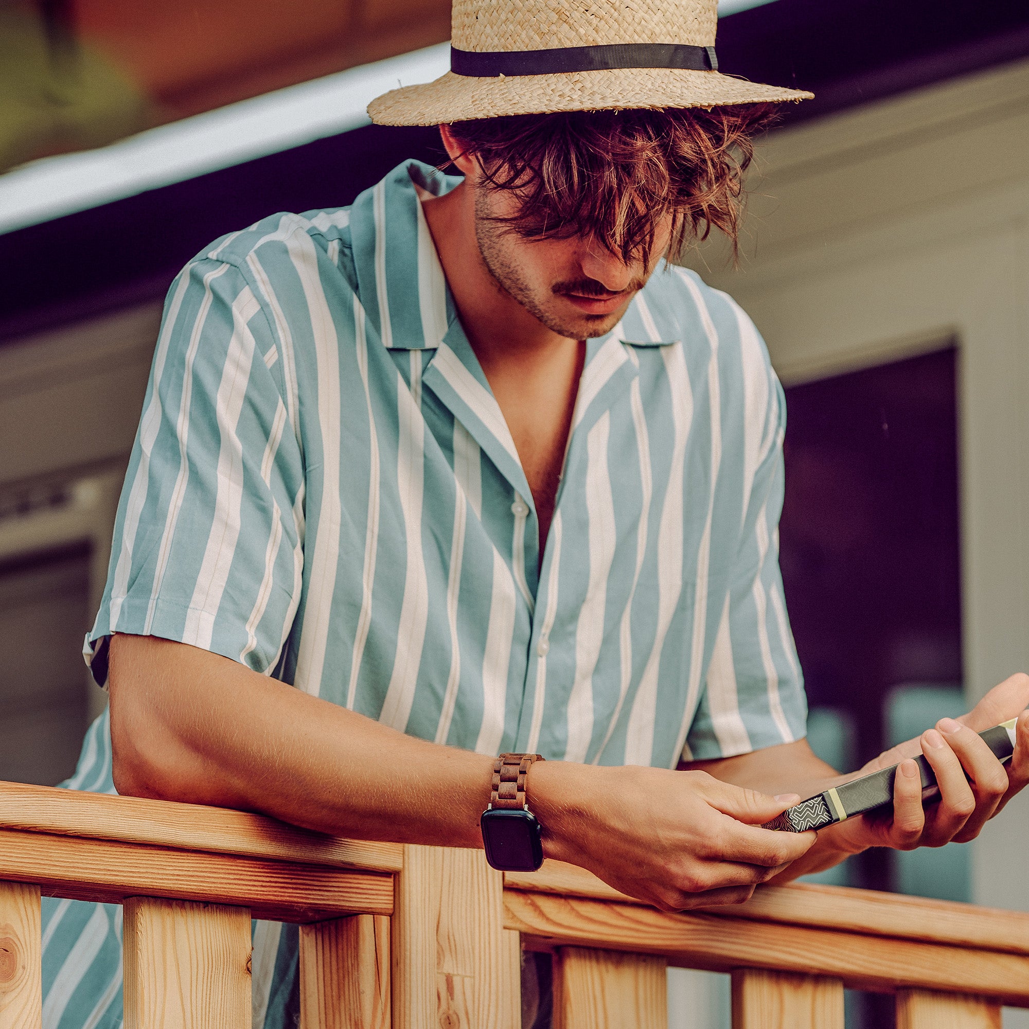 Gliederarmband "Holz" für Apple Watch